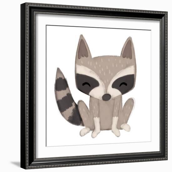 Raccoon-Josefina-Framed Art Print