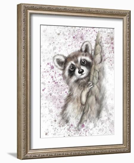 Raccoon-MAKIKO-Framed Giclee Print