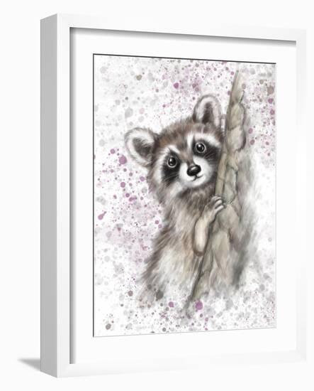 Raccoon-MAKIKO-Framed Giclee Print