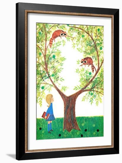 Raccoons - Jack & Jill-Jackie Lacy-Framed Giclee Print