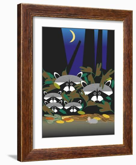 Raccoons-Marie Sansone-Framed Giclee Print