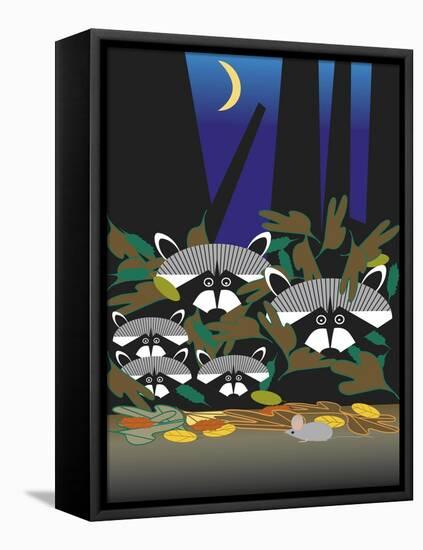 Raccoons-Marie Sansone-Framed Premier Image Canvas