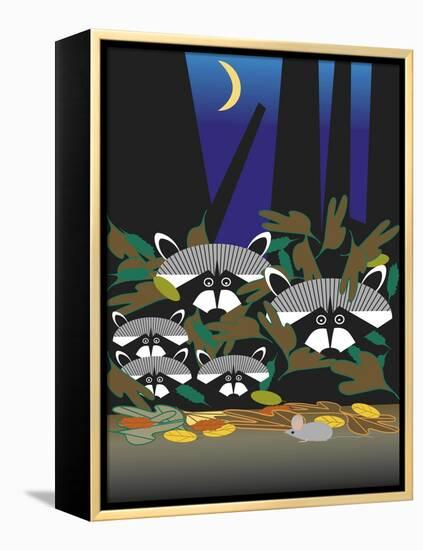 Raccoons-Marie Sansone-Framed Premier Image Canvas