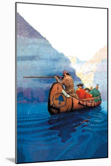 Race Across the Lake-Newell Convers Wyeth-Mounted Art Print
