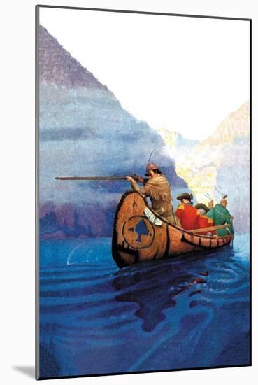 Race Across the Lake-Newell Convers Wyeth-Mounted Art Print