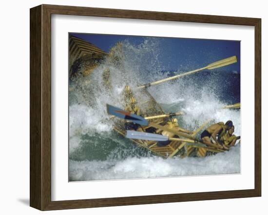 Race at Life Savers Beach Carnival-John Dominis-Framed Photographic Print