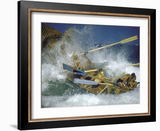 Race at Life Savers Beach Carnival-John Dominis-Framed Photographic Print