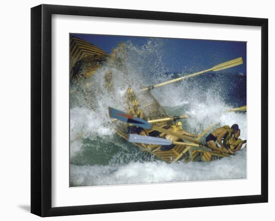 Race at Life Savers Beach Carnival-John Dominis-Framed Photographic Print