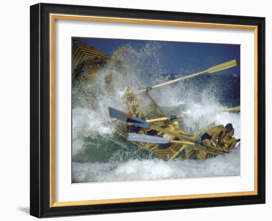 Race at Life Savers Beach Carnival-John Dominis-Framed Photographic Print