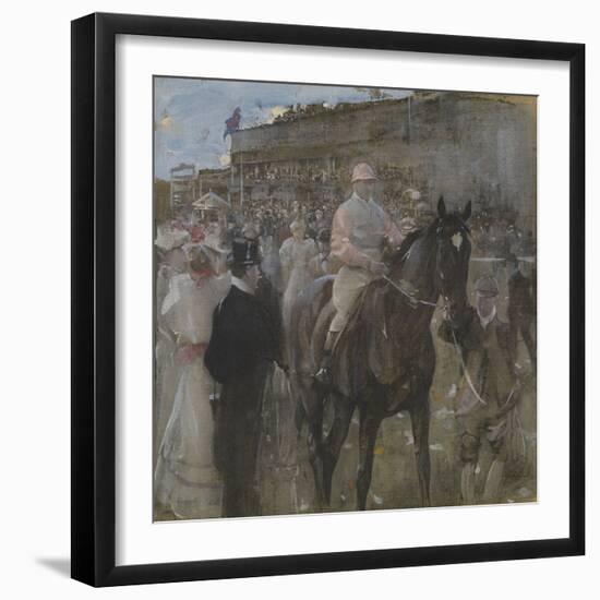 Race Course (W/C & Gouache)-Joseph Crawhall-Framed Giclee Print