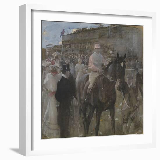 Race Course (W/C & Gouache)-Joseph Crawhall-Framed Giclee Print