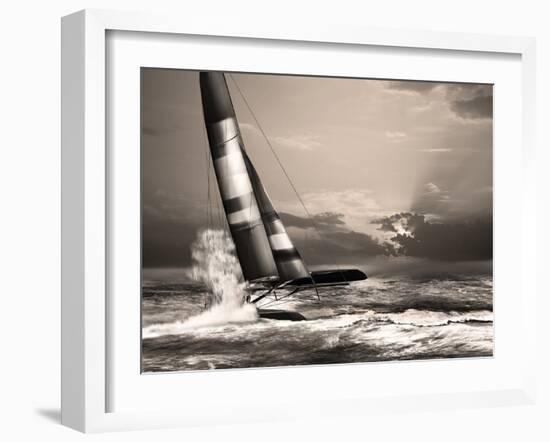 Race Day-null-Framed Art Print