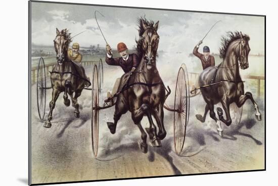 Race For Blood-Currier & Ives-Mounted Giclee Print