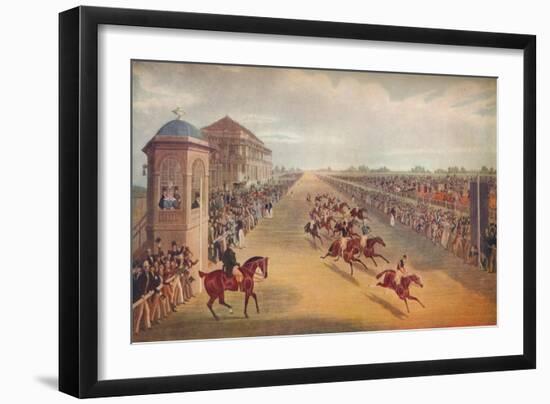 'Race for the Great St. Leger Stakes, 1836', 1837-John Harris-Framed Giclee Print