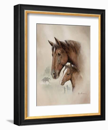 Race Horse I-Ruane Manning-Framed Art Print