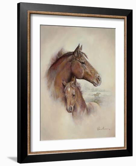 Race Horse II-Ruane Manning-Framed Art Print