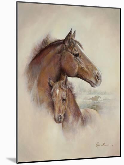 Race Horse II-Ruane Manning-Mounted Art Print