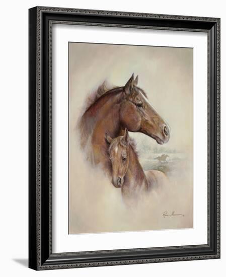 Race Horse II-Ruane Manning-Framed Art Print