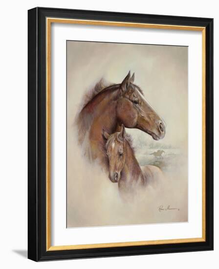 Race Horse II-Ruane Manning-Framed Art Print