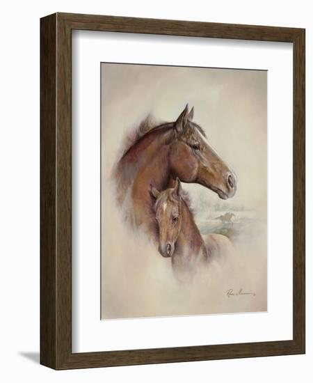 Race Horse II-Ruane Manning-Framed Premium Giclee Print