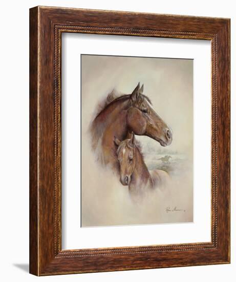 Race Horse II-Ruane Manning-Framed Premium Giclee Print