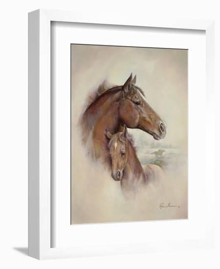 Race Horse II-Ruane Manning-Framed Art Print