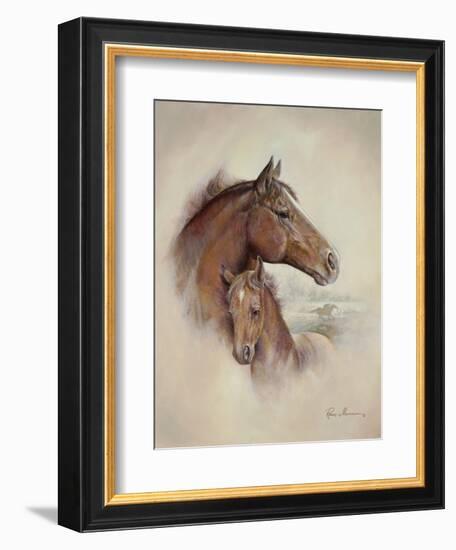 Race Horse II-Ruane Manning-Framed Art Print