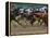 Race Horses in Action, Saratoga Springs, New York, USA-Lisa S^ Engelbrecht-Framed Premier Image Canvas