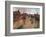 Race Horses in Front of the Grandstand-Edgar Degas-Framed Giclee Print