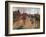 Race Horses in Front of the Grandstand-Edgar Degas-Framed Giclee Print