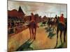 Race Horses in Front of the Grandstand-Edgar Degas-Mounted Giclee Print