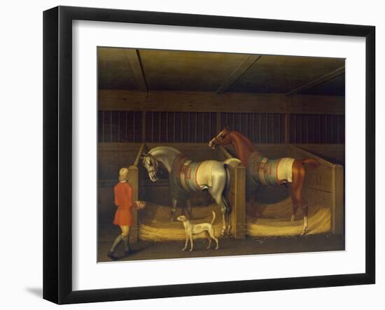 Race Horses Owned by Ambrose Phillips, 1747 (Oil on Canvas)-James Seymour-Framed Giclee Print