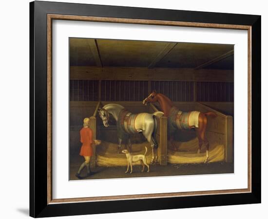 Race Horses Owned by Ambrose Phillips, 1747 (Oil on Canvas)-James Seymour-Framed Giclee Print