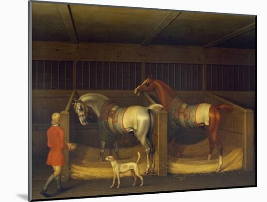 Race Horses Owned by Ambrose Phillips, 1747 (Oil on Canvas)-James Seymour-Mounted Giclee Print