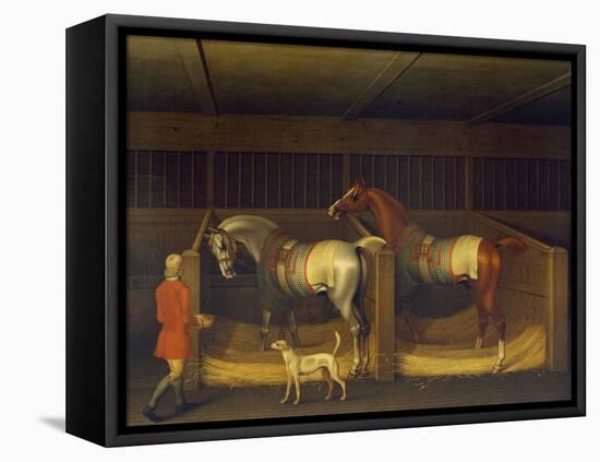 Race Horses Owned by Ambrose Phillips, 1747 (Oil on Canvas)-James Seymour-Framed Premier Image Canvas