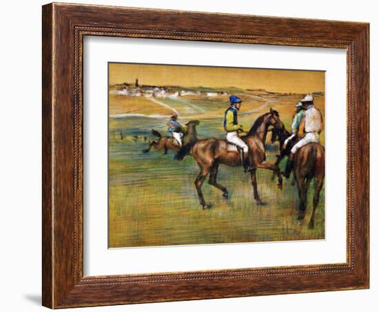 Race Horses-Edgar Degas-Framed Giclee Print