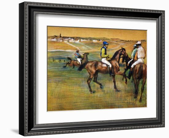 Race Horses-Edgar Degas-Framed Giclee Print