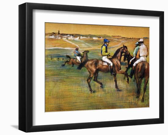 Race Horses-Edgar Degas-Framed Giclee Print