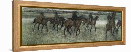 Race Horses-Edgar Degas-Framed Premier Image Canvas