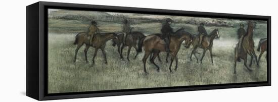 Race Horses-Edgar Degas-Framed Premier Image Canvas