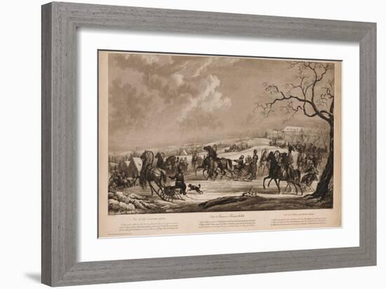 Race of Sledges at Krasny Kabachok (Little Red Taver), 1814-Alexander Ivanovich Sauerweid-Framed Giclee Print