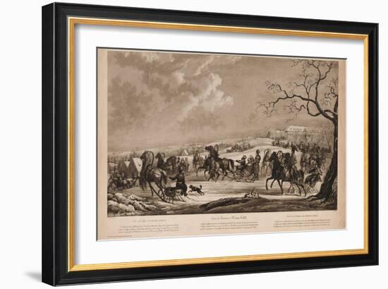 Race of Sledges at Krasny Kabachok (Little Red Taver), 1814-Alexander Ivanovich Sauerweid-Framed Giclee Print