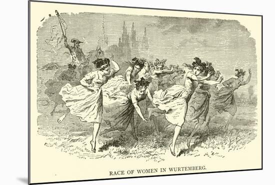 Race of Women in Wurtemberg-null-Mounted Giclee Print
