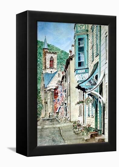 Race St., Jim Thorpe, Pa., 2013-Anthony Butera-Framed Premier Image Canvas