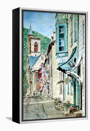 Race St., Jim Thorpe, Pa., 2013-Anthony Butera-Framed Premier Image Canvas