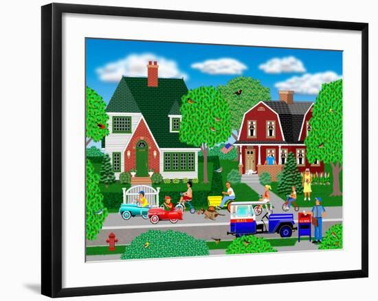 Race to the Corner-Mark Frost-Framed Giclee Print