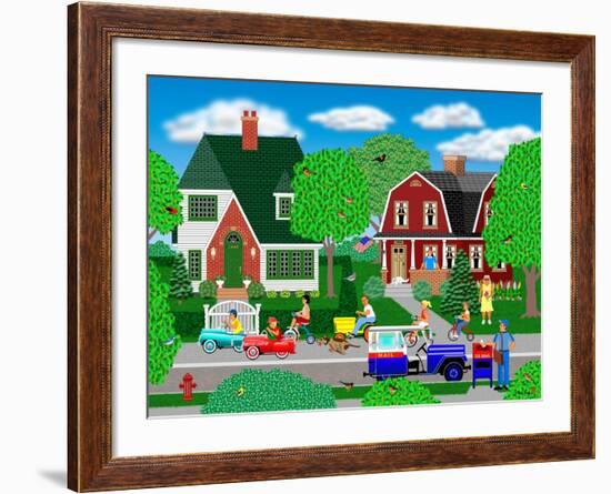 Race to the Corner-Mark Frost-Framed Giclee Print