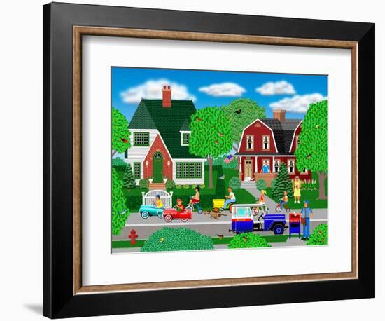 Race to the Corner-Mark Frost-Framed Giclee Print