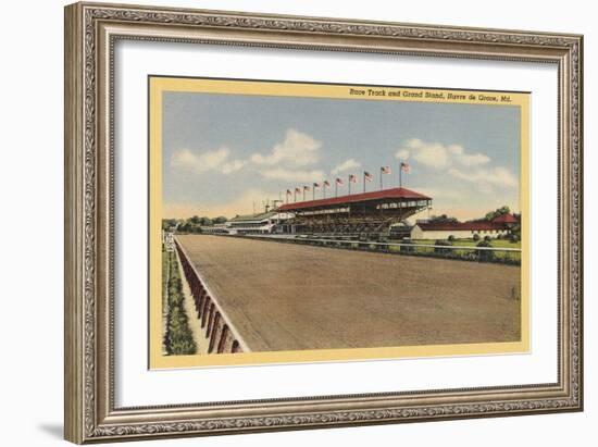 Race Track, Grandstands, Havre de Grace-null-Framed Art Print