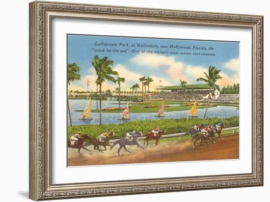 Race Track, Hollywood, Florida-null-Framed Art Print